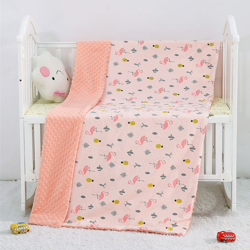 Cartoon Print Cotton Baby Blanket