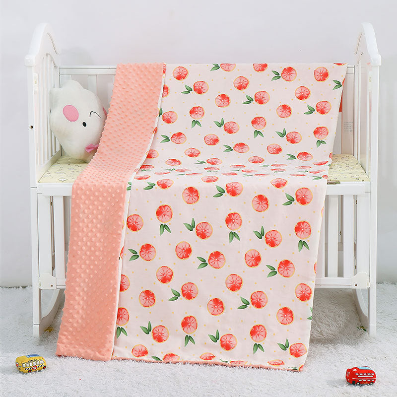 Cartoon Print Cotton Baby Blanket