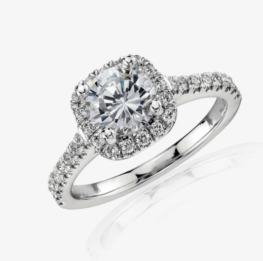 The Olivia Cushion Cut Zirconia Ring