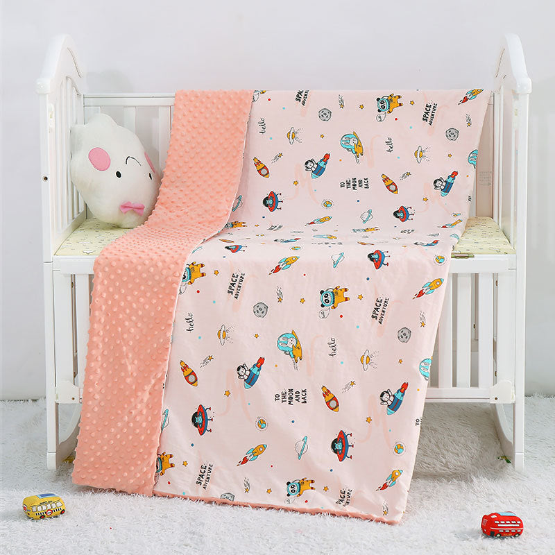 Cartoon Print Cotton Baby Blanket