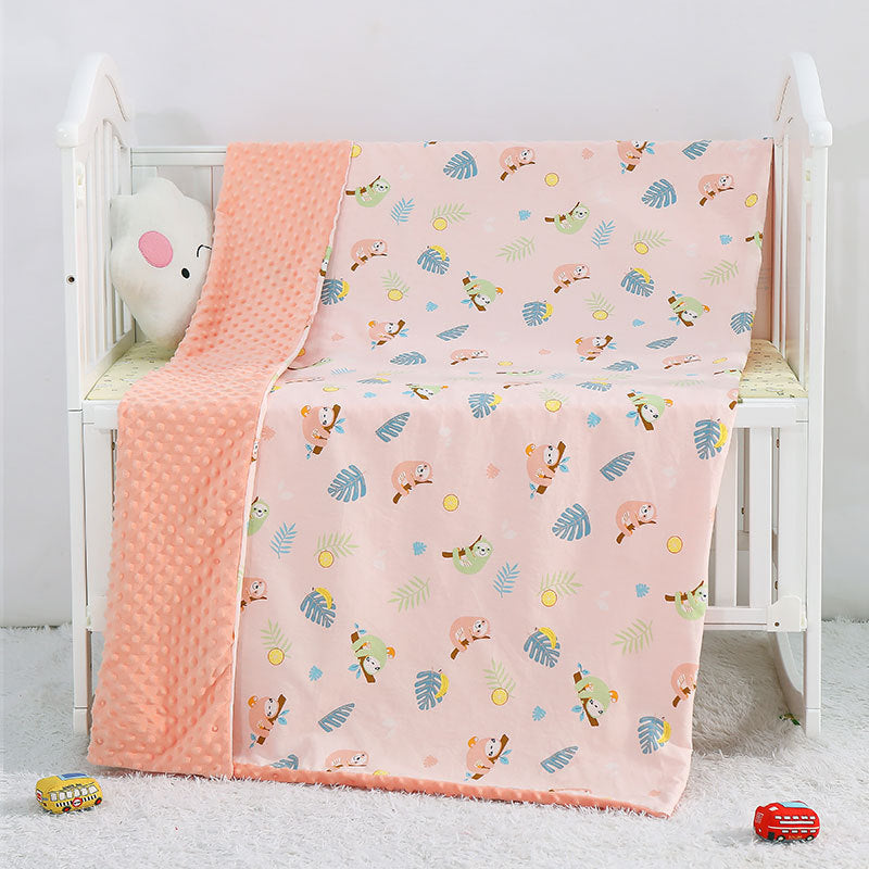 Cartoon Print Cotton Baby Blanket